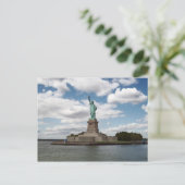 Lady Liberty am Sommertag Postkarte (Stehend Vorderseite)