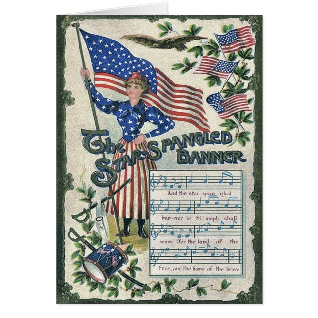 Lady Liberty American Flag Star-Spangled Banner (Vorne)