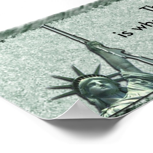 LADY LIBERTY - AUTOAUFKLEBER - EDMUND BURKE QUOTE POSTER (Ecke)