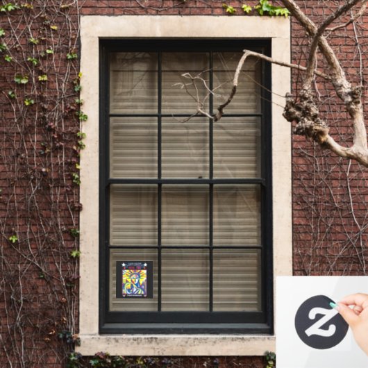 Lady Liberty braucht dich! Schwarze BG bekämpfen O Fensteraufkleber (Fenster Zuhause)