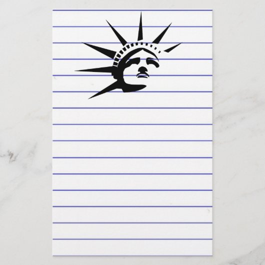 Lady Liberty Briefpapier (Vorderseite)