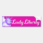 Lady Liberty Bright Mod Autoaufkleber (Vorne)