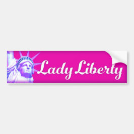 Lady Liberty Bright Mod Autoaufkleber