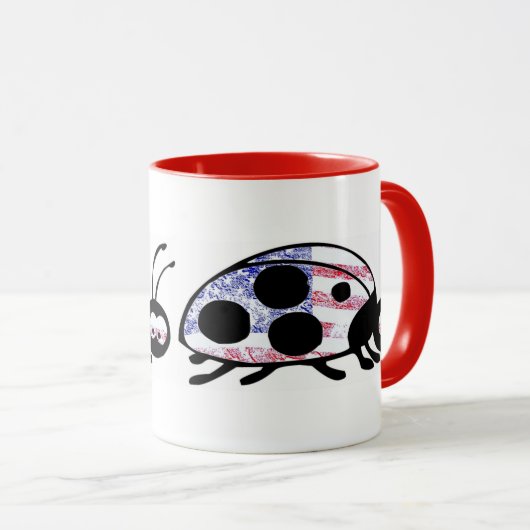 Lady Liberty Bug Tasse (VorderseiteRechts)