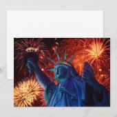 Lady Liberty Einladungen (Vorne/Hinten)