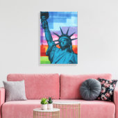 Lady Liberty Fine Art Print Leinwanddruck (Insitu (Wohnzimmer))