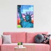 Lady Liberty Fine Art Print Leinwanddruck (Insitu (Wohnzimmer))