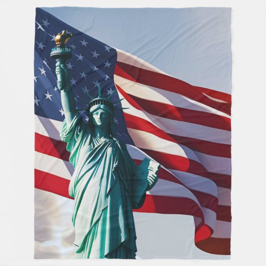 Lady Liberty Fleecedecke (Vorderseite)