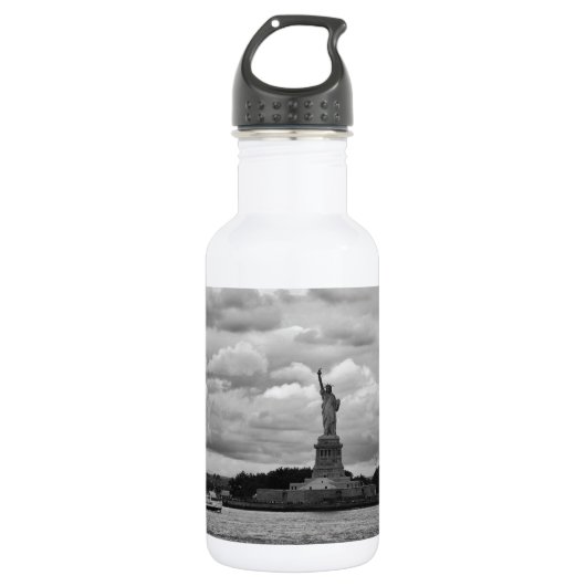 Lady Liberty. Freiheitsstatue, USA Edelstahlflasche (Vorderseite)