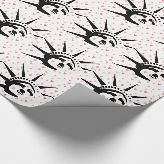 Lady Liberty Geschenkpapier (Ecke)