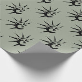 Lady Liberty Geschenkpapier (Ecke)