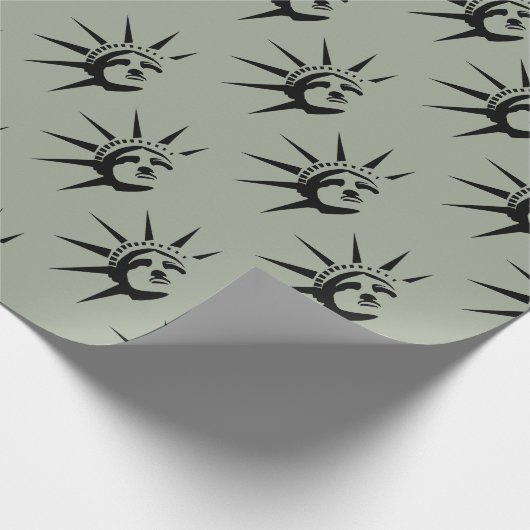 Lady Liberty Geschenkpapier (Ecke)