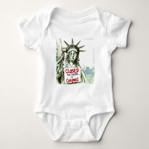 Lady Liberty geschlossen für Reparatur des Kongres Baby Strampler