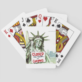 Lady Liberty geschlossen für Reparatur des Kongres Spielkarten