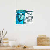 Lady Liberty - ich bin bei ihr Poster (Küche)
