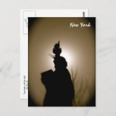 Lady Liberty in all ihrer Herrlichkeit Postkarte (Vorne/Hinten)