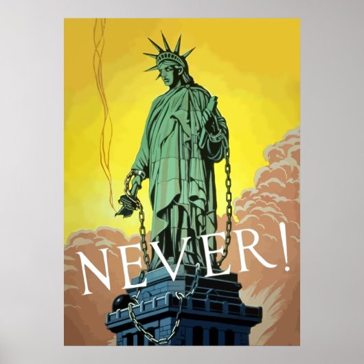 Lady Liberty in Chains - Nie Poster (Vorne)