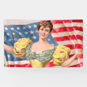 Lady Liberty Independence Banner (Horizontal)