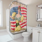 Lady Liberty Independence Duschvorhang (Beispiel)