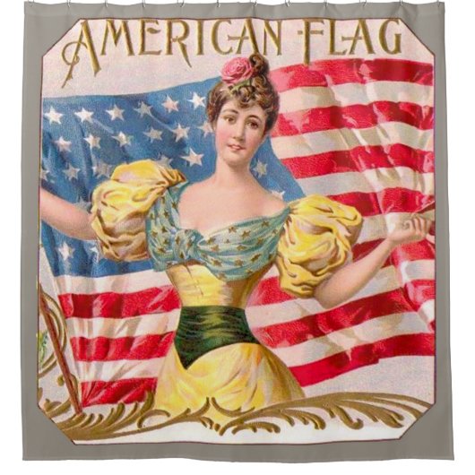 Lady Liberty Independence Duschvorhang (Vorderseite)