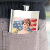 Lady Liberty Independence Flachmann (Beispiel)