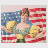 Lady Liberty Independence Geschenkpapier (Flach)
