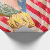 Lady Liberty Independence Geschenkpapier (Ecke)