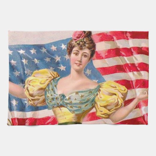 Lady Liberty Independence Handtuch (Horizontal)