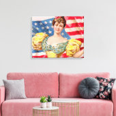 Lady Liberty Independence Leinwanddruck (Insitu (Wohnzimmer))
