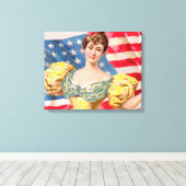 Lady Liberty Independence Leinwanddruck (Insitu (Holzboden))