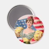 Lady Liberty Independence Magnet (Vorderseite/Rückseite)