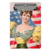 Lady Liberty Independence Mini Klemmbrett (Vorderseite)
