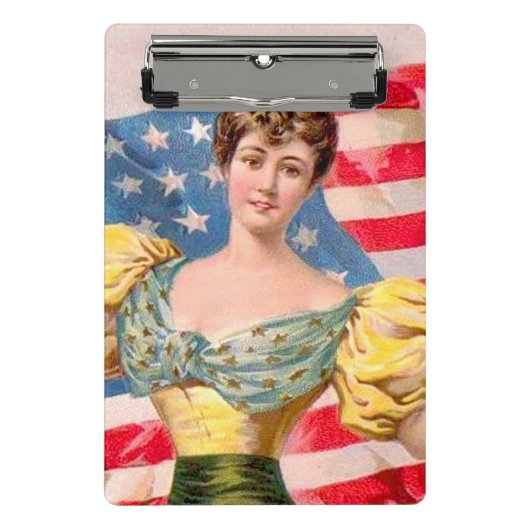 Lady Liberty Independence Mini Klemmbrett (Vorderseite)