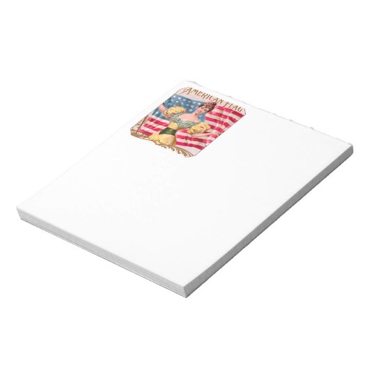 Lady Liberty Independence Notizblock (Rotiert)