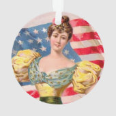 Lady Liberty Independence Ornament (Rückseite)
