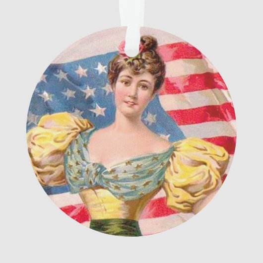 Lady Liberty Independence Ornament (Rückseite)