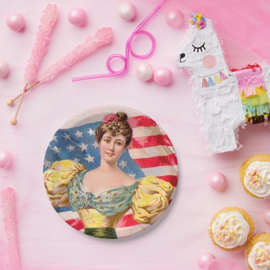 Lady Liberty Independence Pappteller (Party)