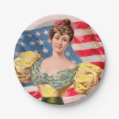 Lady Liberty Independence Pappteller (Vorderseite)