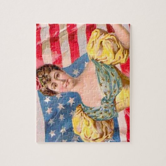 Lady Liberty Independence Puzzle (Vertikal)