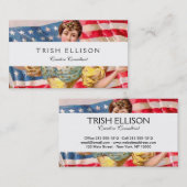 Lady Liberty Independence Visitenkarte (Vorne/Hinten)