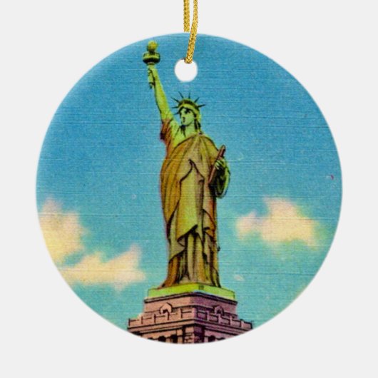 Lady Liberty Keramik Ornament (Vorne)