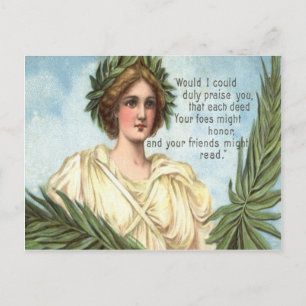 Lady Liberty Kranz Memorial Day Postkarte