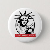 Lady Liberty las verbotene Bücher Button (Vorderseite)