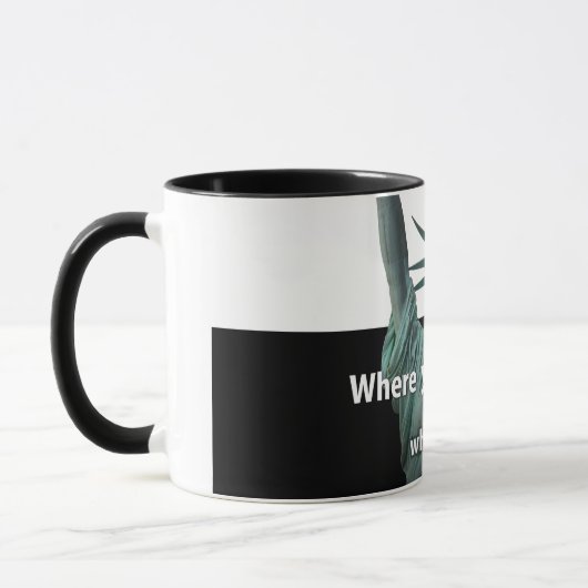 Lady Liberty latte Tasse (Links)