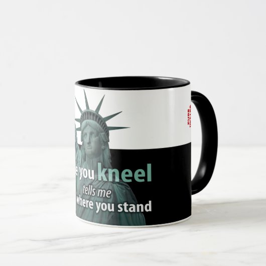 Lady Liberty latte Tasse (VorderseiteRechts)