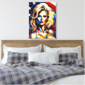 Lady Liberty Leinwanddruck (Insitu (Schlafzimmer))