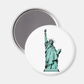 Lady Liberty Magnet (Vorderseite/Rückseite)