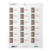 Lady Liberty mit Vintagen Adressetiketten (Vorne)