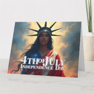 Lady Liberty neu interpretiert – Ein neues Gesicht Karte