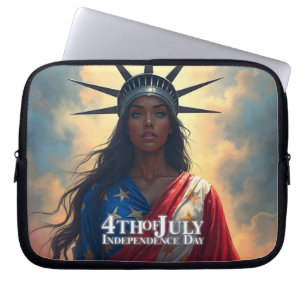 Lady Liberty neu interpretiert – Ein neues Gesicht Laptopschutzhülle
